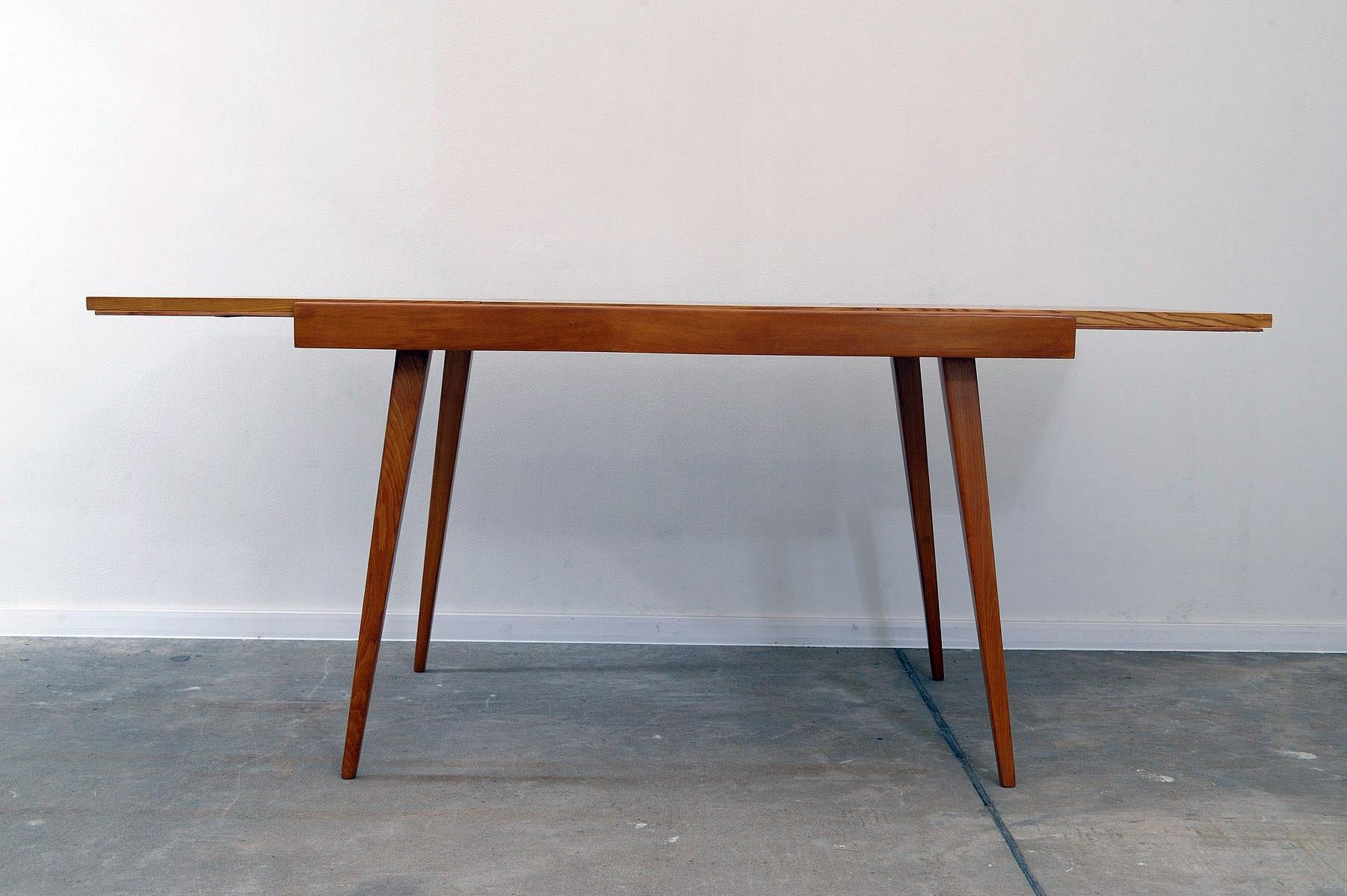  Fully restored midcentury folding dining table by František Jirák, 1970´s For Sale 3