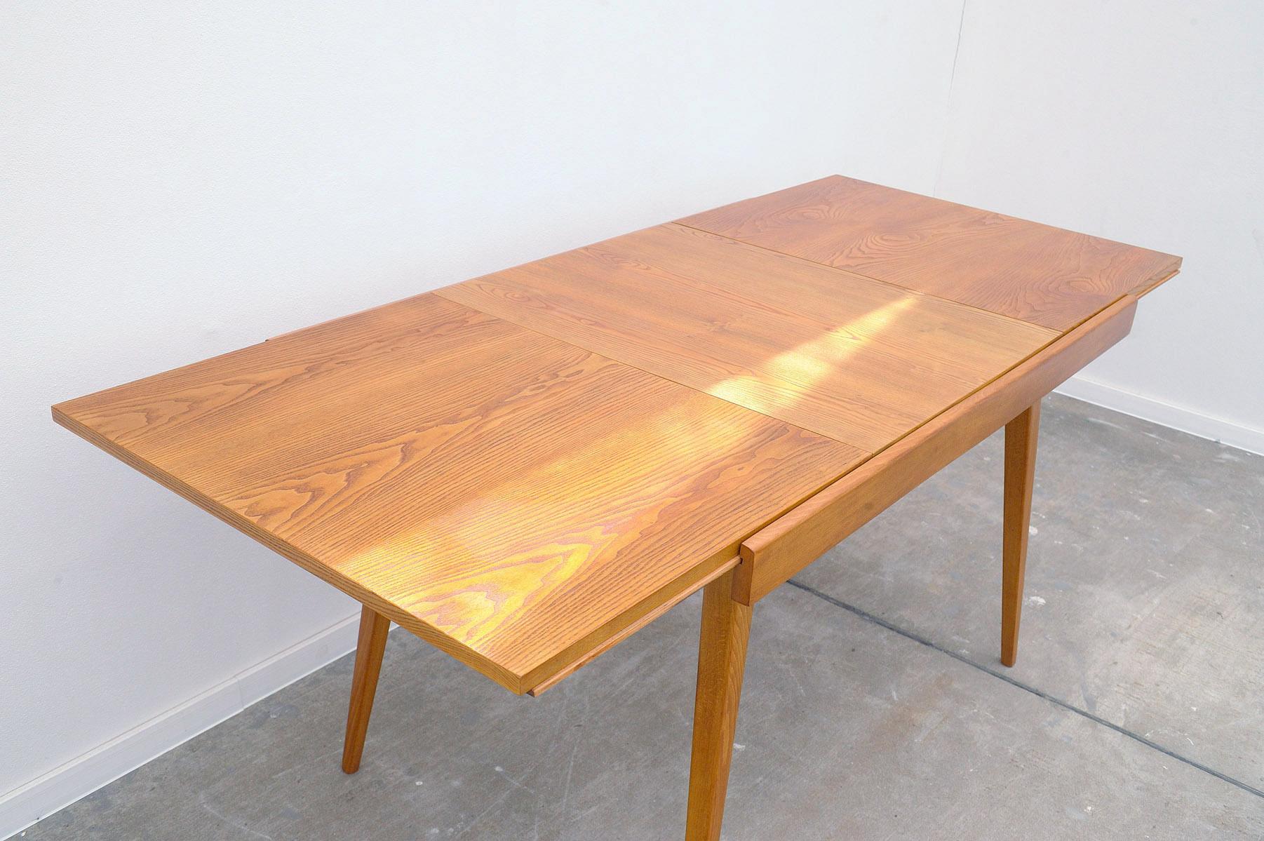  Fully restored midcentury folding dining table by František Jirák, 1970´s For Sale 4