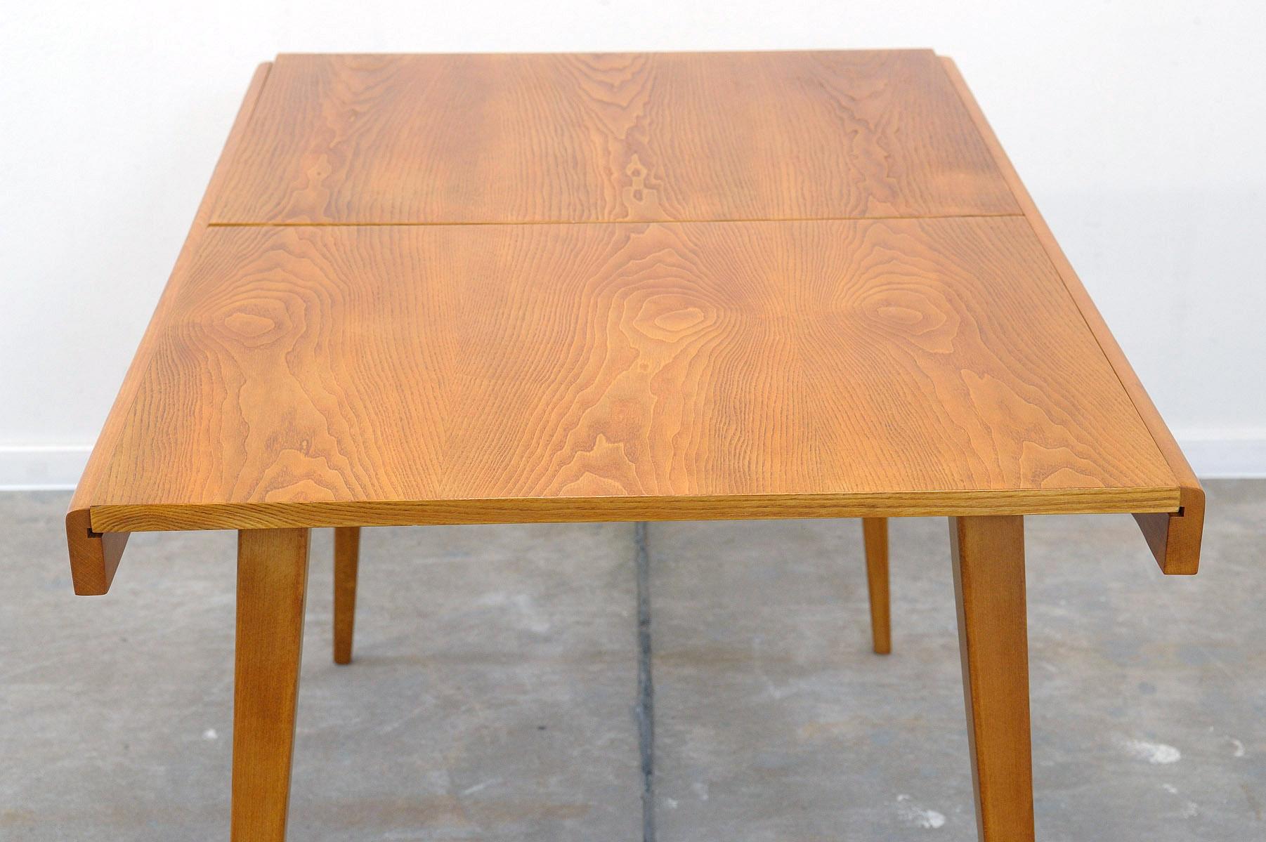  Fully restored midcentury folding dining table by František Jirák, 1970´s For Sale 12