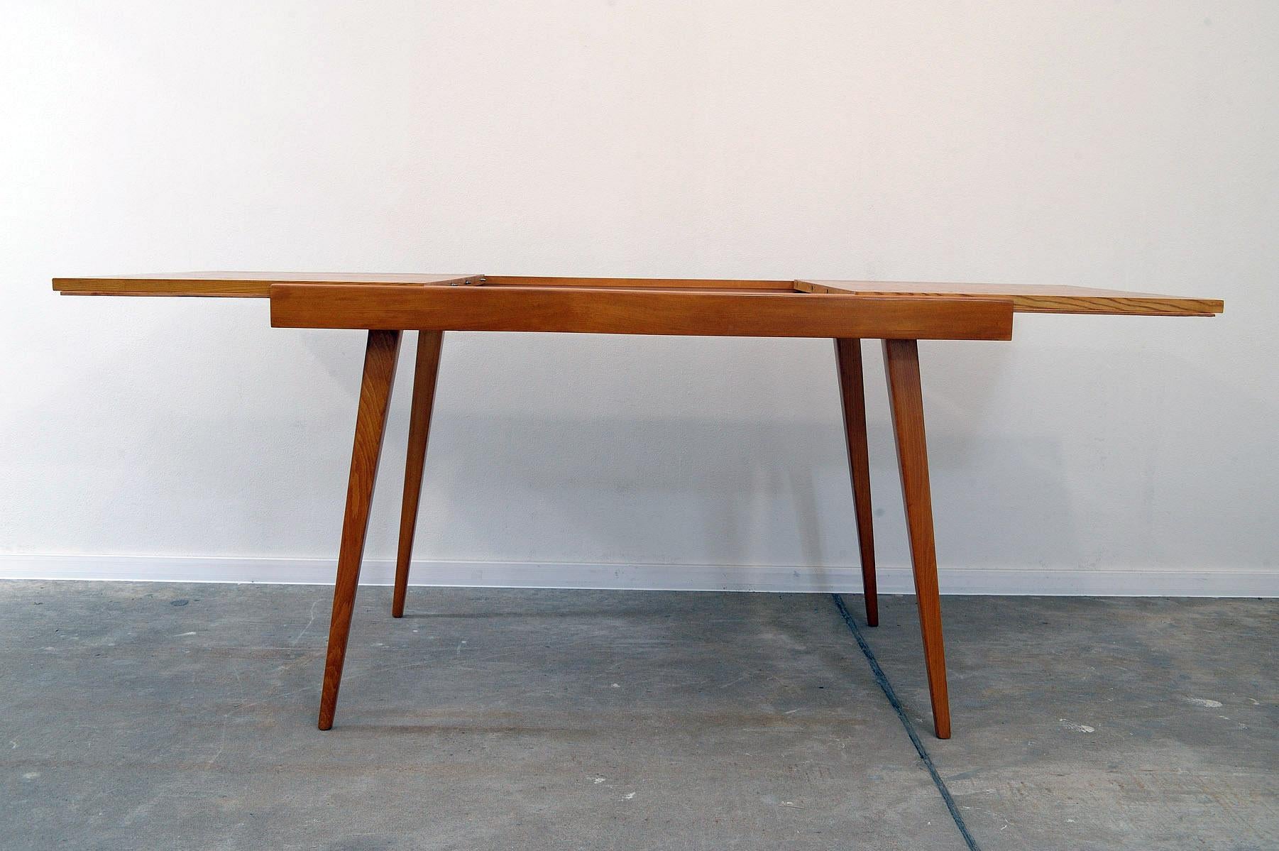  Fully restored midcentury folding dining table by František Jirák, 1970´s For Sale 1