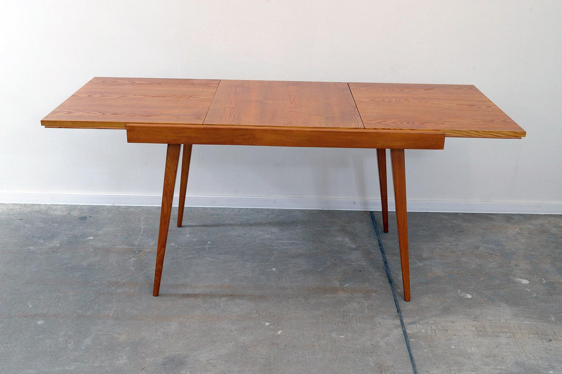  Fully restored midcentury folding dining table by František Jirák, 1970´s For Sale 2