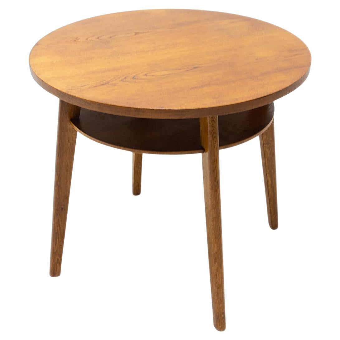 Fully Restored Oak Coffee Table, Czechoslovakia, 1960´s