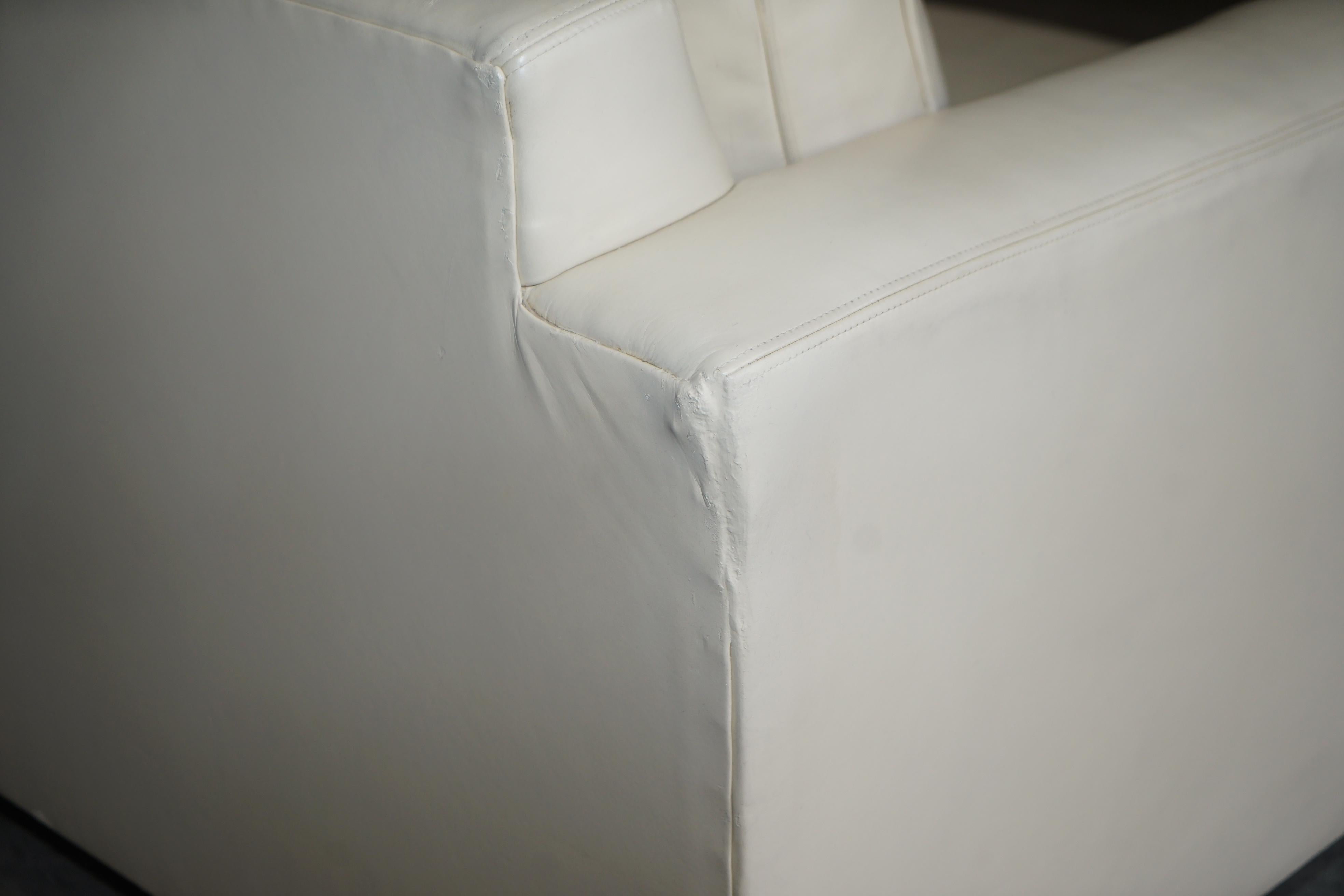 Fully Restored Ralph Lauren Graham 3-4 Seater Leather Sofa Hardwood For Sale 4