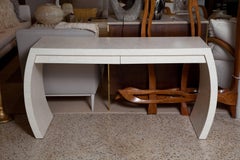 Fully Restored Tessellated Bone Two-Drawer Console by Enrique Garces, circa 1980