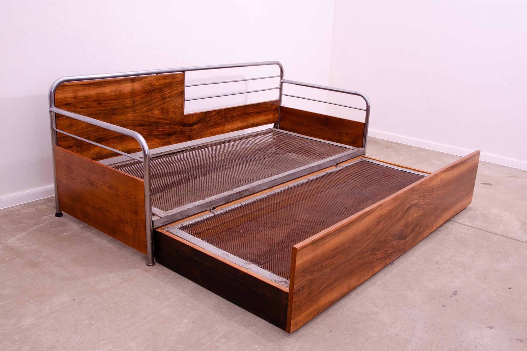 Fully restored tubular Bauhaus folding sofa, 1930´s, Bohemia 7
