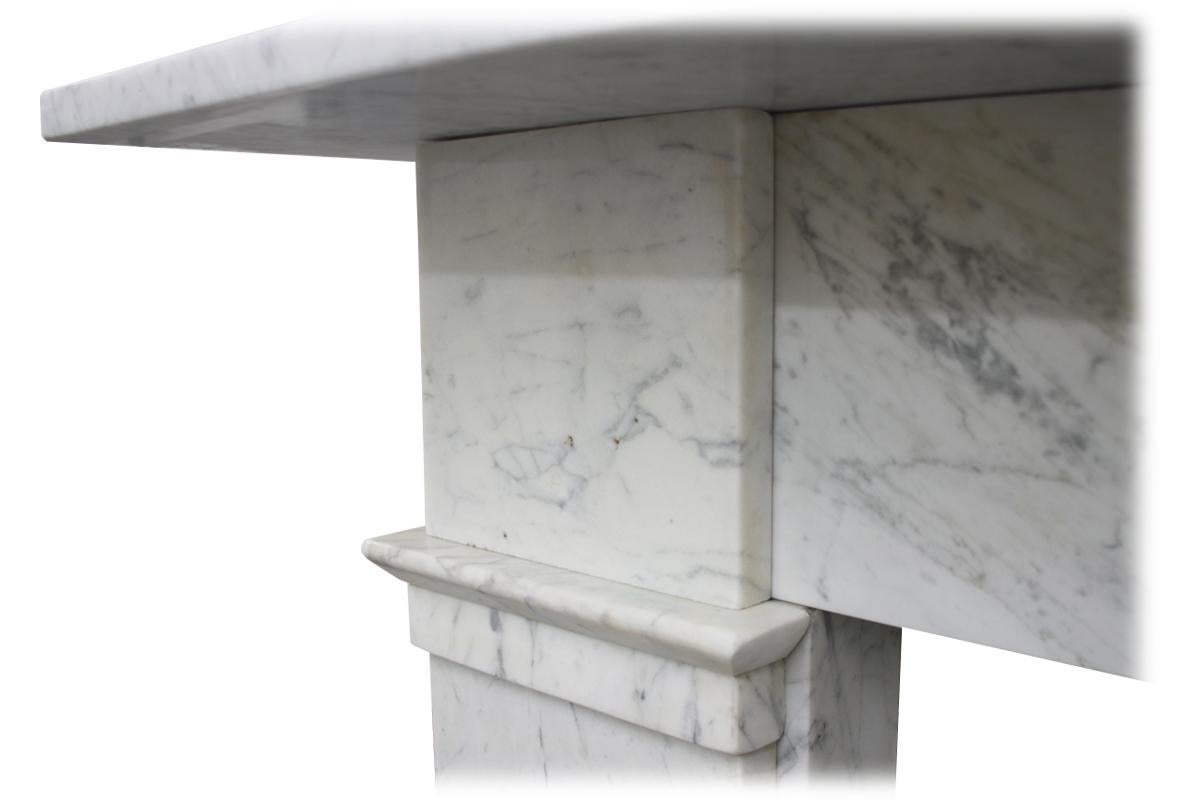Fully Restored Victorian Carrara Marble Fire Surround 2