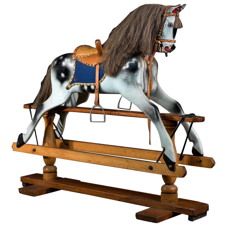 Fully Restored Victorian Rocking Horse For Sale