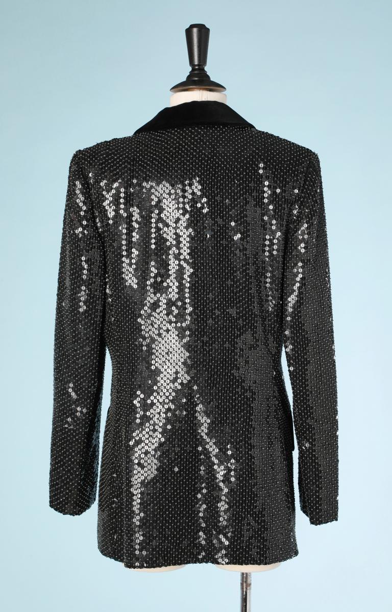 Women's Fully sequined black Valentino jacket