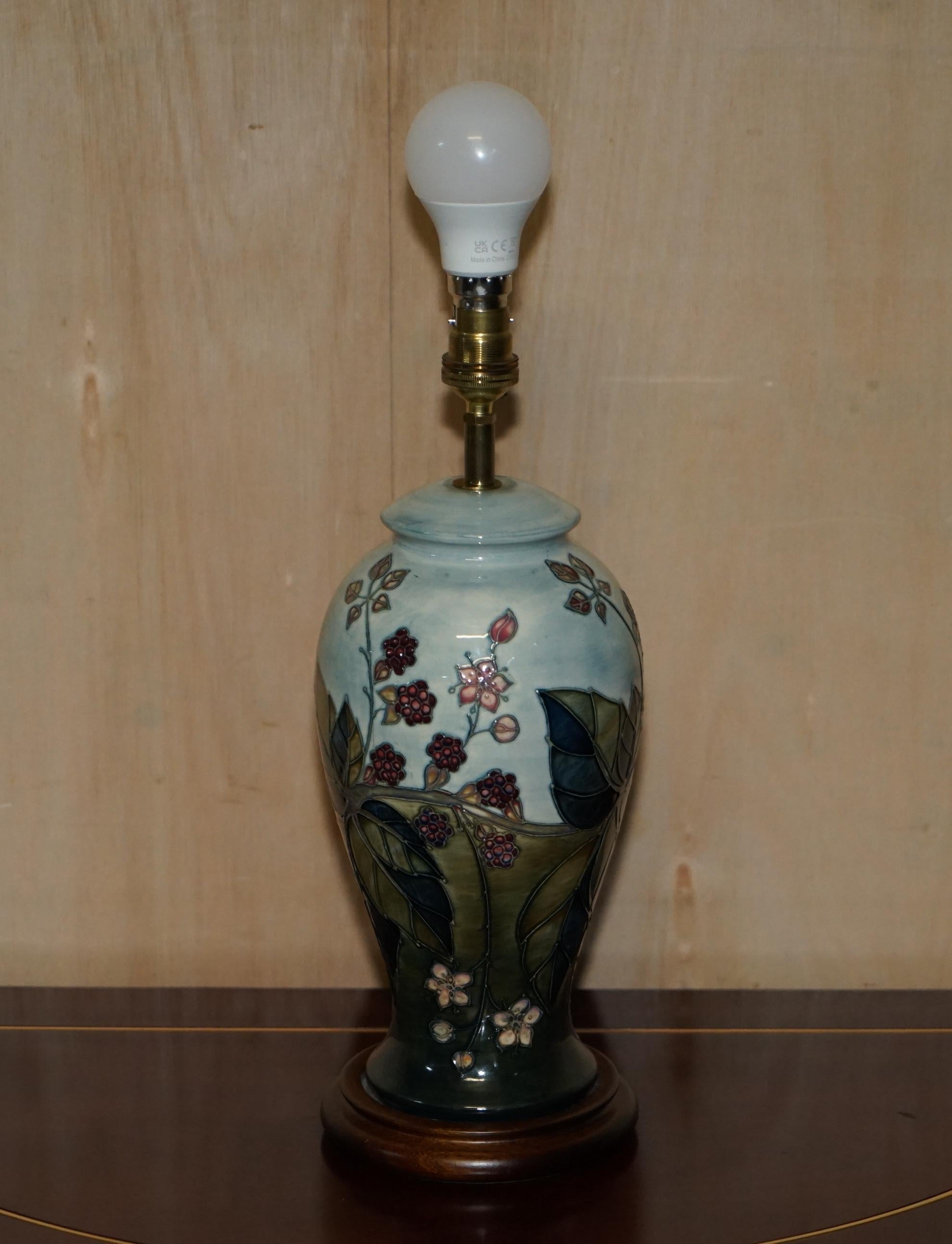vintage moorcroft table lamps