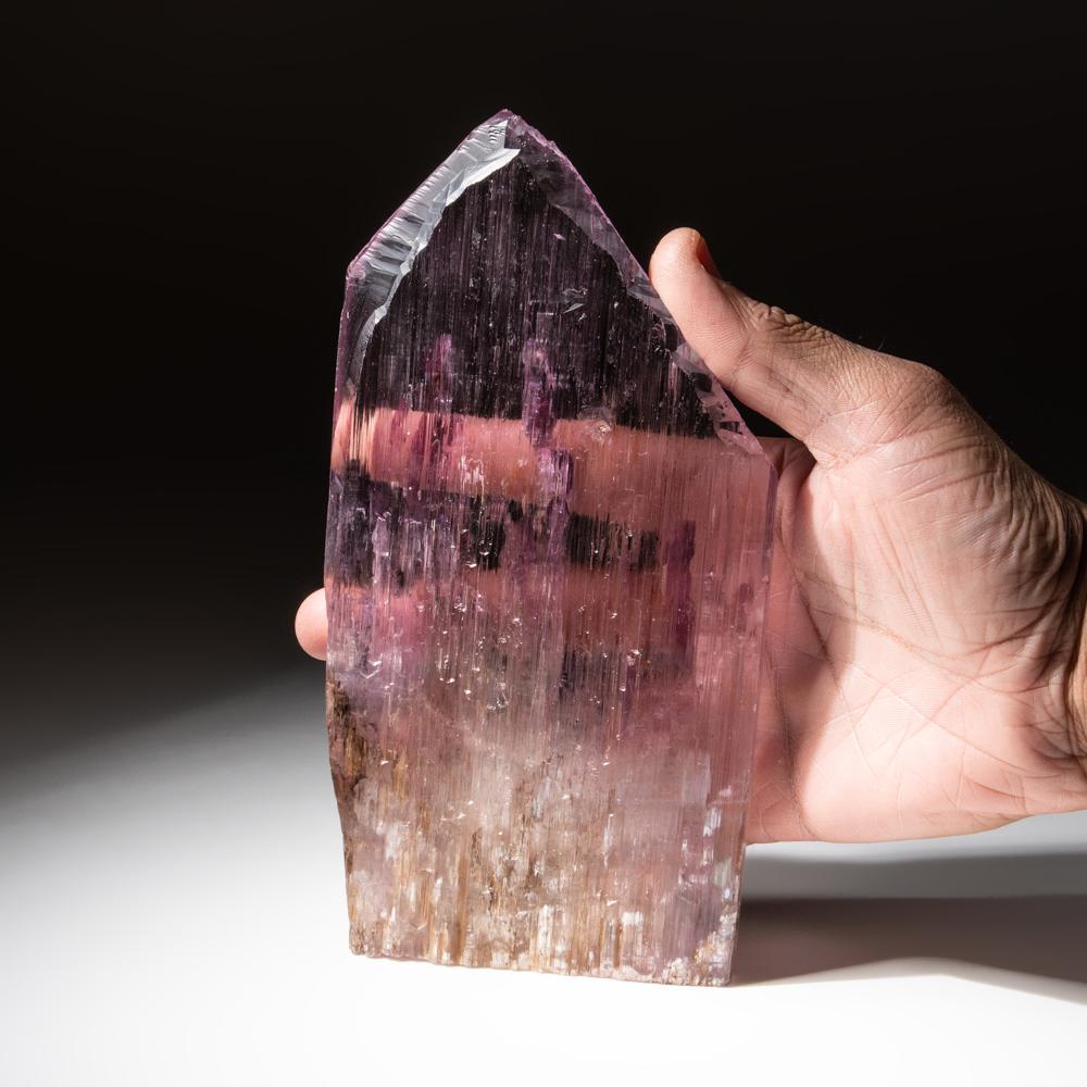 Afghan Fully Terminated Natural Gem Kunzite Crystal For Sale