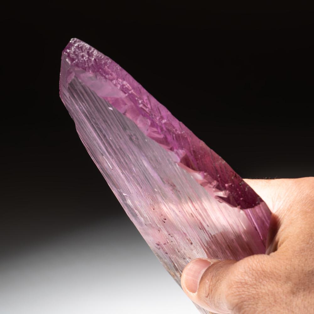 Fully Terminated Natural Gem Kunzite Crystal For Sale 1