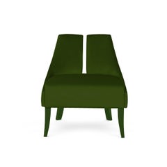 Fully Upholstered Armchair with Classic Silhouette by Munna