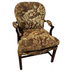 Fully Upholstered Chippendale Style Armchair