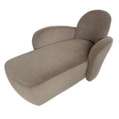 Retro Fully Upholstered "Miami" Wrap around Arm Chaise Lounge for Weiman Preview