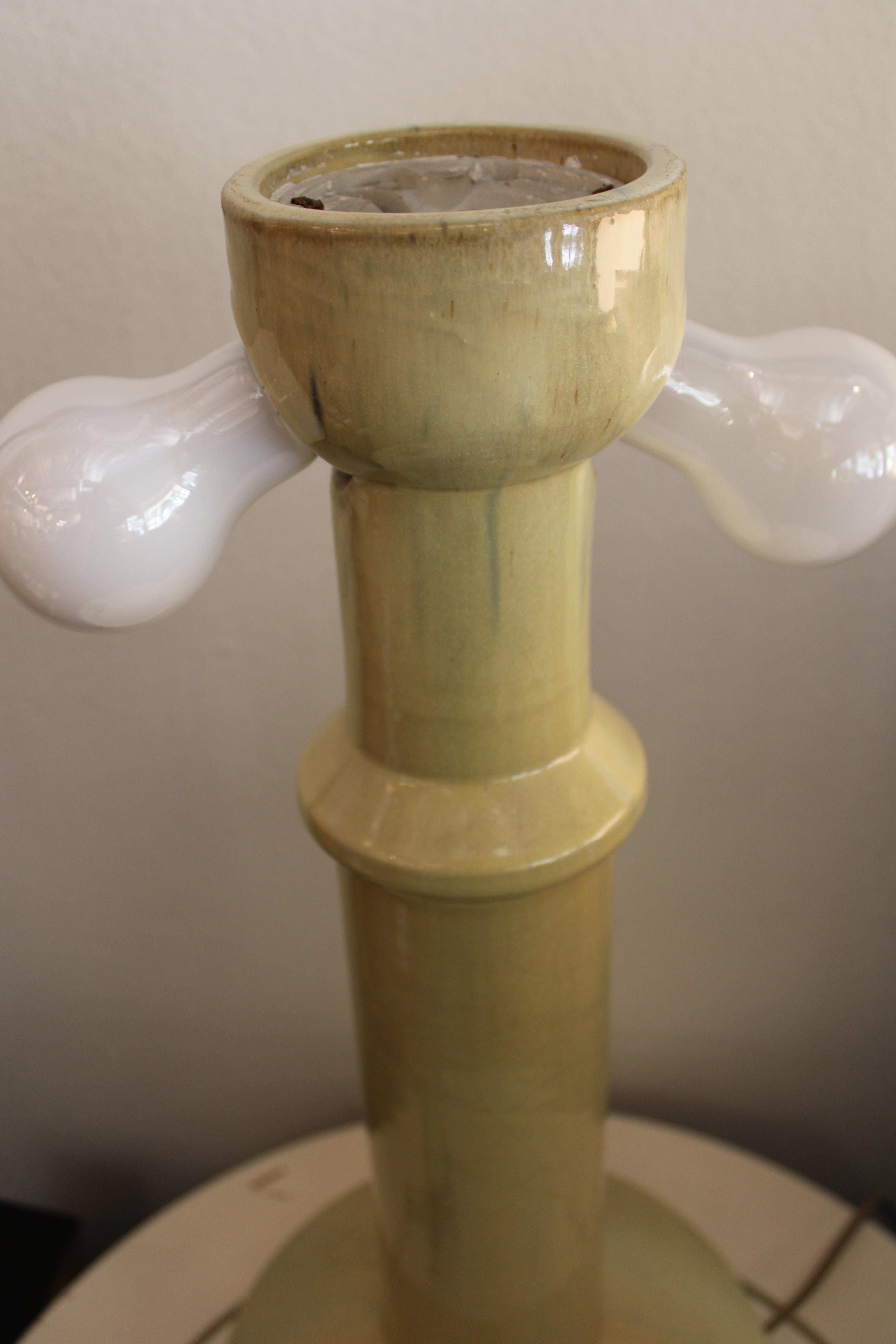 Fulper Pottery, Rare Vasekraft Table Lamp For Sale 3