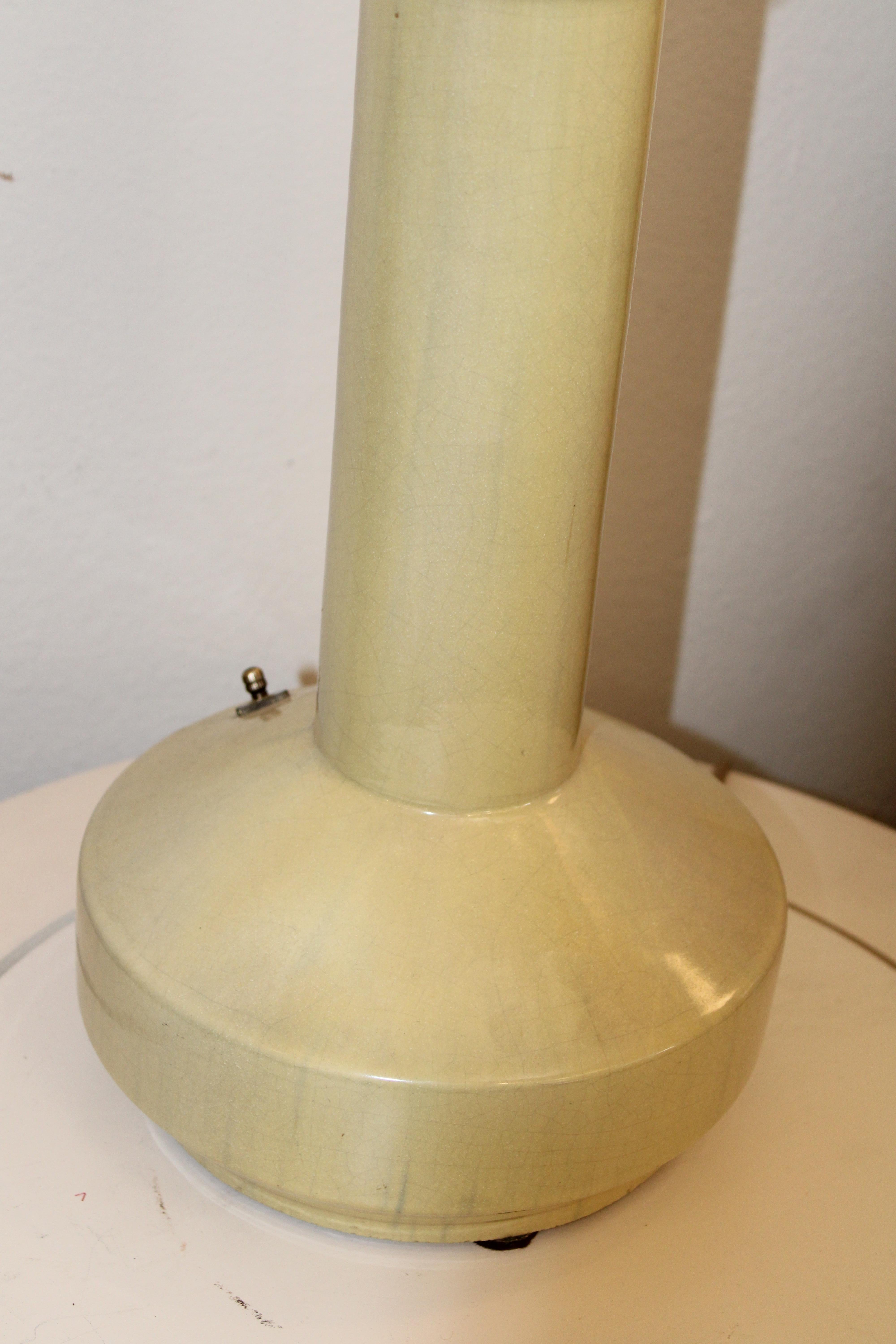 Fulper Pottery, Rare Vasekraft Table Lamp For Sale 5