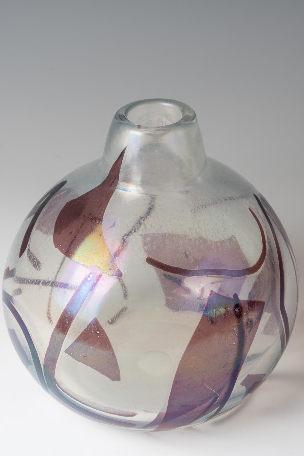 Italian Fulvio Bianconi (1915-1996), vase from 'Con Macchie' series, ca. 1950 For Sale