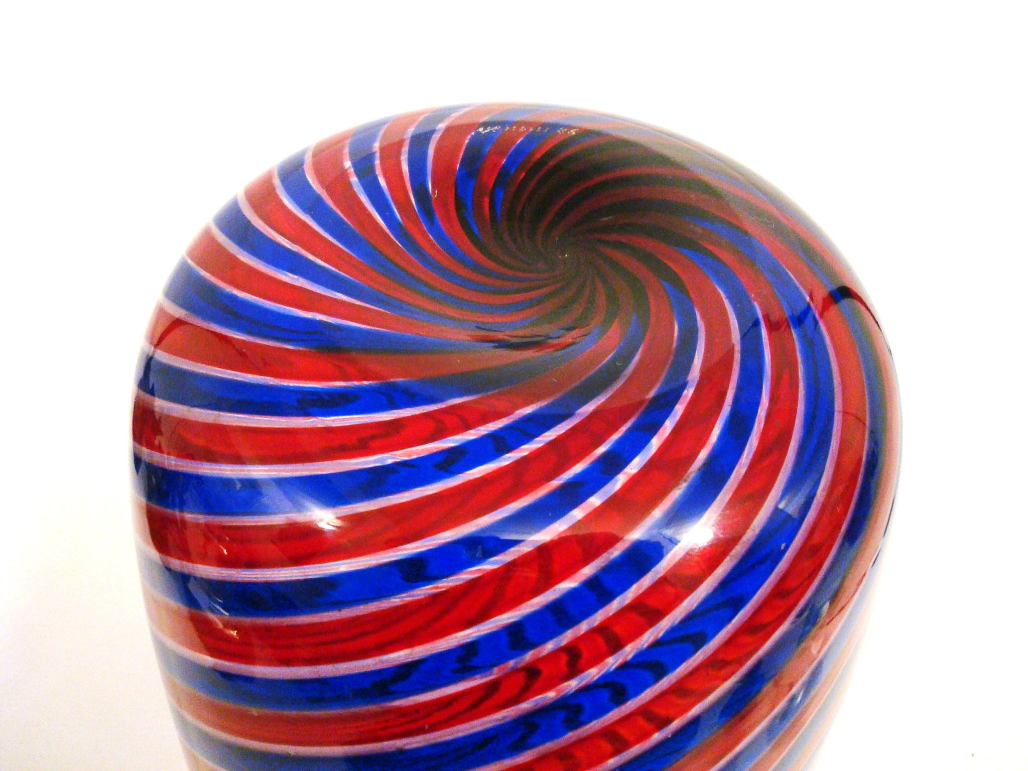 Vetro di Murano Fulvio Bianconi, Vaso di fiori 