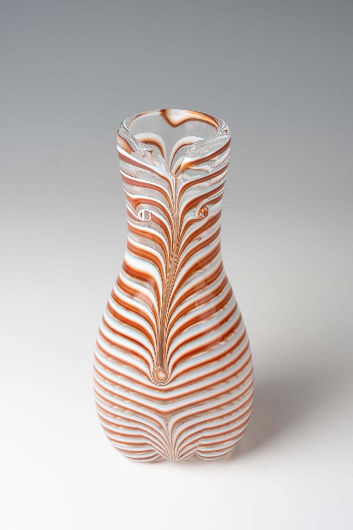 Italiano Fulvio Bianconi, un raro vaso della serie 'Bikini', 1950 circa, Model No. 4421 in vendita
