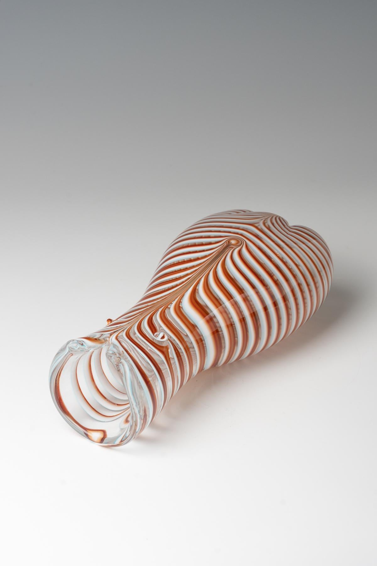 Metà XX secolo Fulvio Bianconi, un raro vaso della serie 'Bikini', 1950 circa, Model No. 4421 in vendita