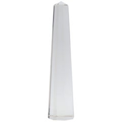 Fulvio Bianconi Blown Glass Venini Murano Midcentury Clear Obelisk