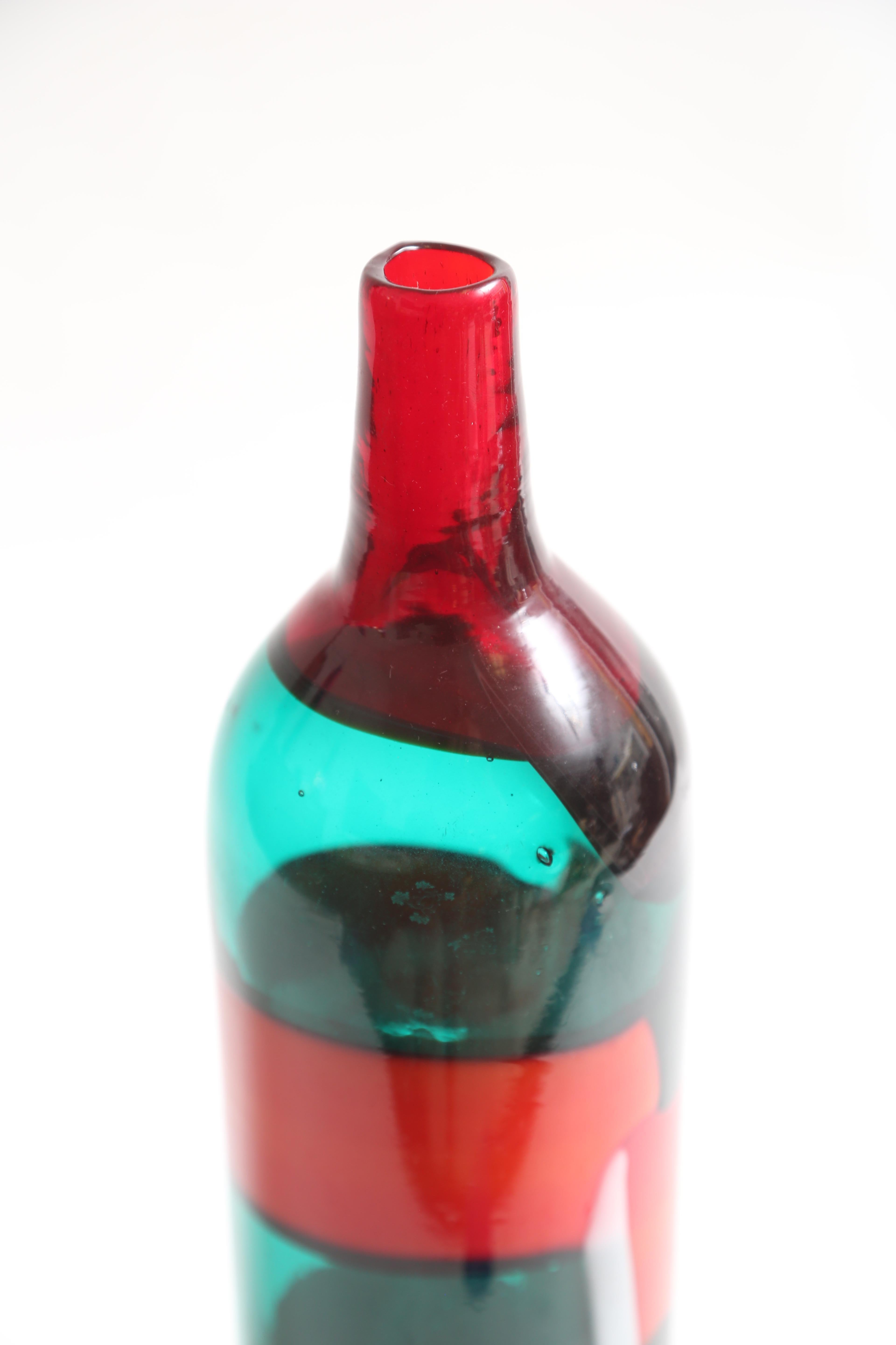 Fulvio Bianconi für Venini Fasce Orizzontale Flasche im Zustand „Gut“ im Angebot in West Palm Beach, FL