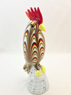 Fulvio Bianconi for Venini Italian Art Glass Bird, circa 1950