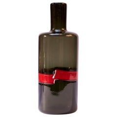 Fulvio Bianconi for Venini Italian Fasce Orizzontale Bottle