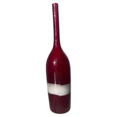Fulvio Bianconi for Venini, Murano Glass Bottle / Decanter,Signed, Label