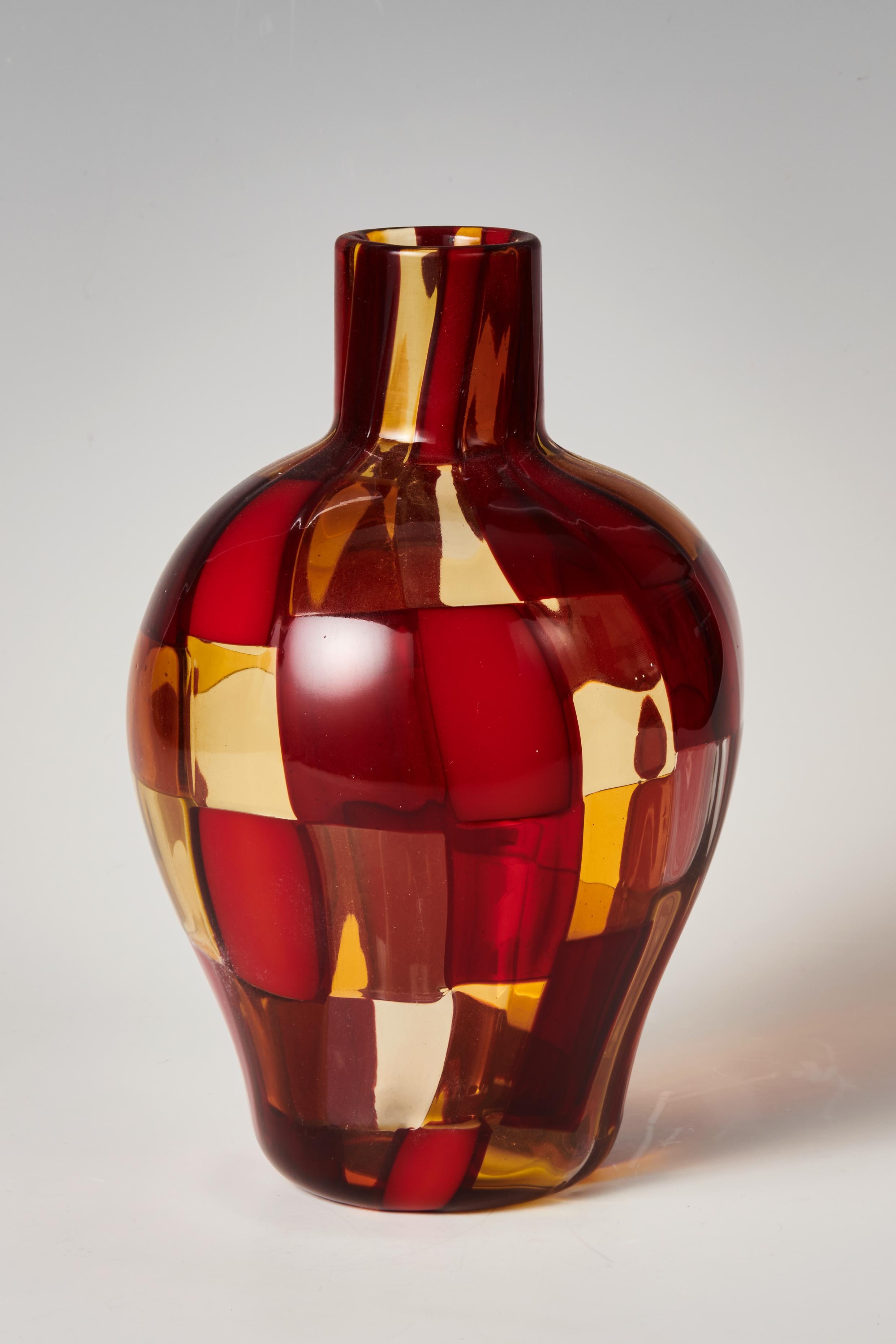 Fulvio Bianconi per Venini. Pezzato  Vaso 