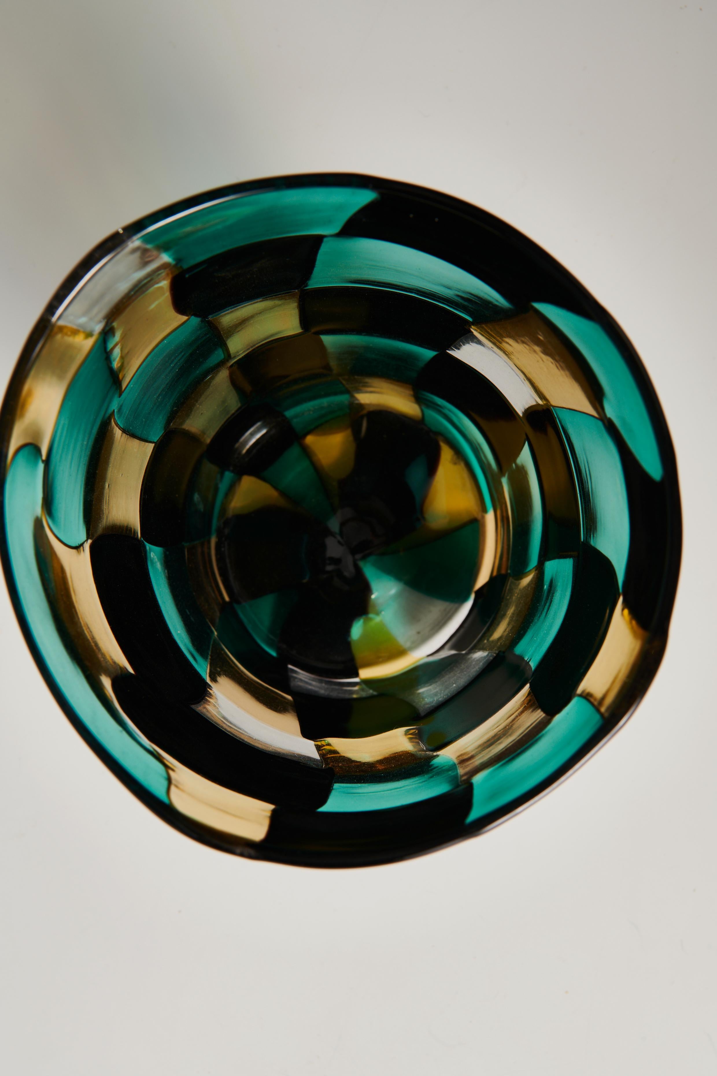 Fulvio Bianconi per Venini. Vaso Pezzato Americano, modello 4402 In condizioni ottime in vendita a Zurich, CH