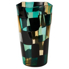 Fulvio Bianconi for Venini. Pezzato Americano vase, model 4402