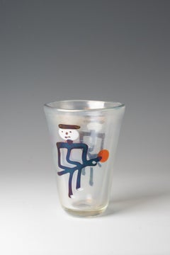 Fulvio Bianconi per Venini, Vaso, "A Macchie", modello 4321