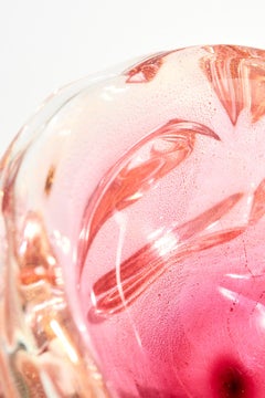 Fulvio Bianconi - Attrape-tout rose et or mouchetures
