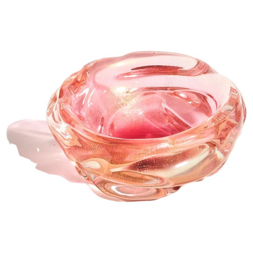 Fulvio Bianconi Gold Fleck/Rose Pink Catchall For Sale at 1stDibs