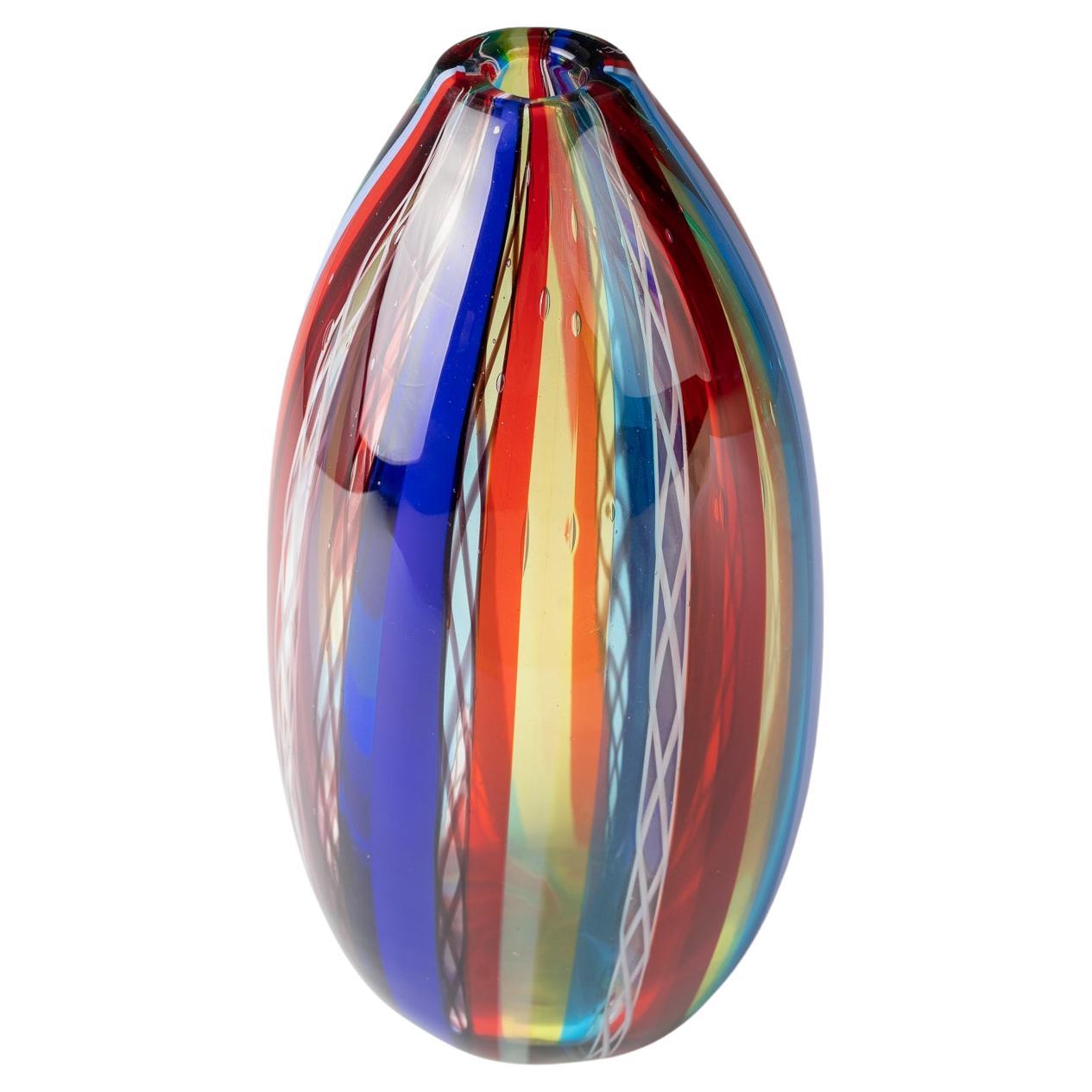 Fulvio Bianconi, vaso ovale, 1964 in vendita