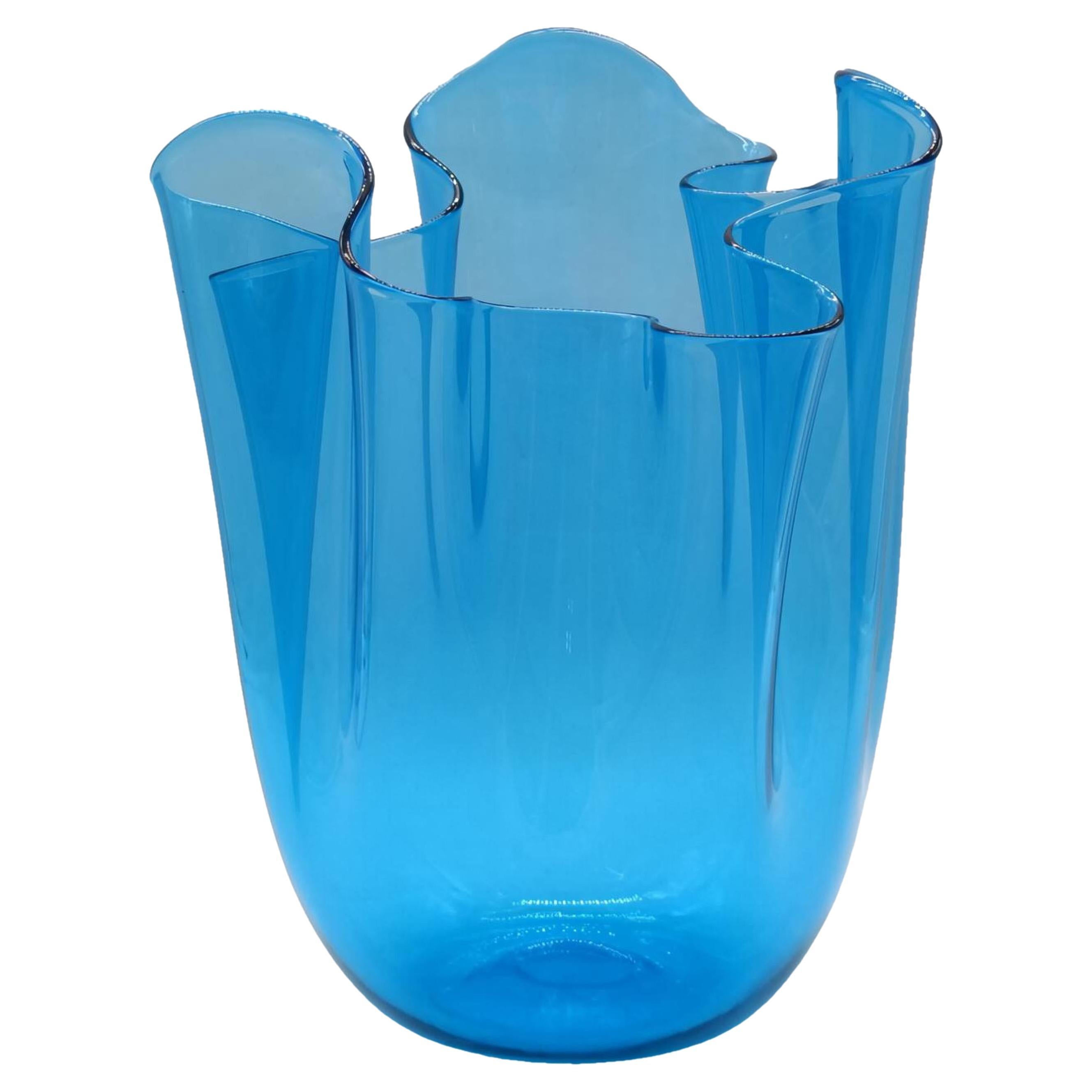 Fulvio Bianconi for Venini  "Fazzoletto" Vase in Murano Glass, Italy 2003