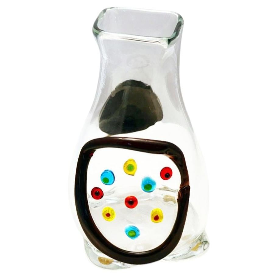 Fulvio Bianconi ‘Primavera’ vase for Mazzega Murano, 1970s For Sale