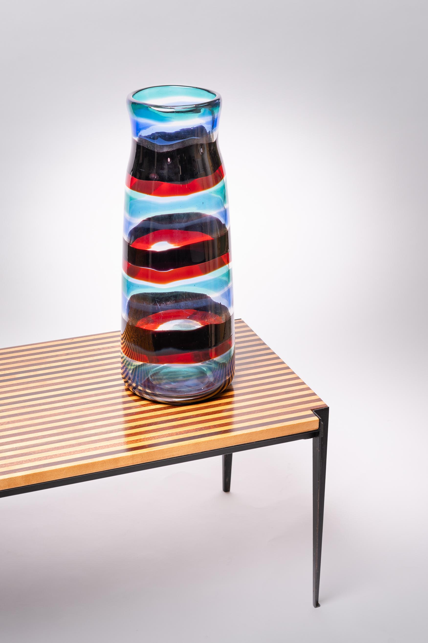 Fulvio Bianconi Rare vase monumental Fasce Orizzontali, modèle 3839 en vente 3
