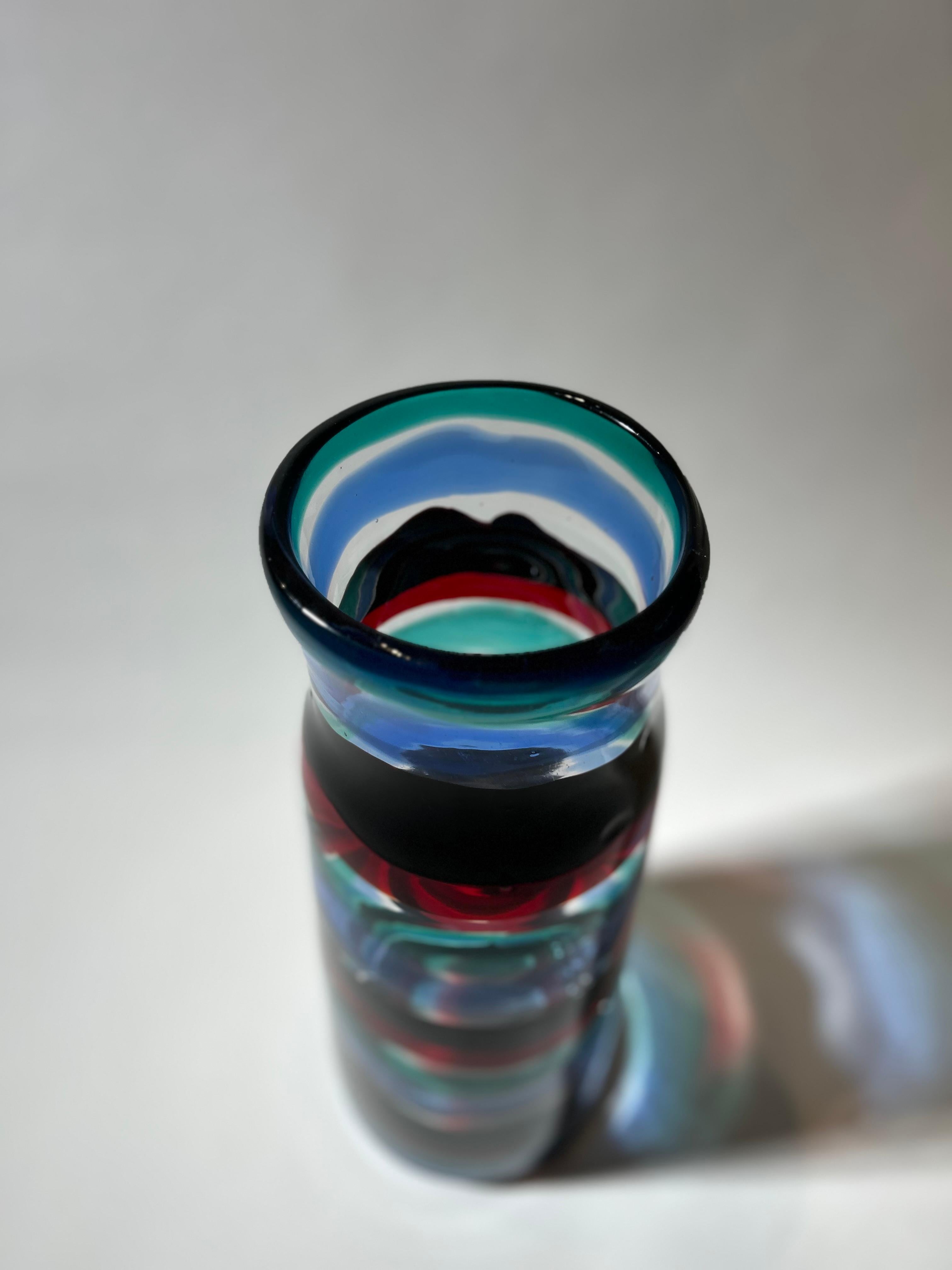 Fulvio Bianconi Rare vase monumental Fasce Orizzontali, modèle 3839 en vente 5
