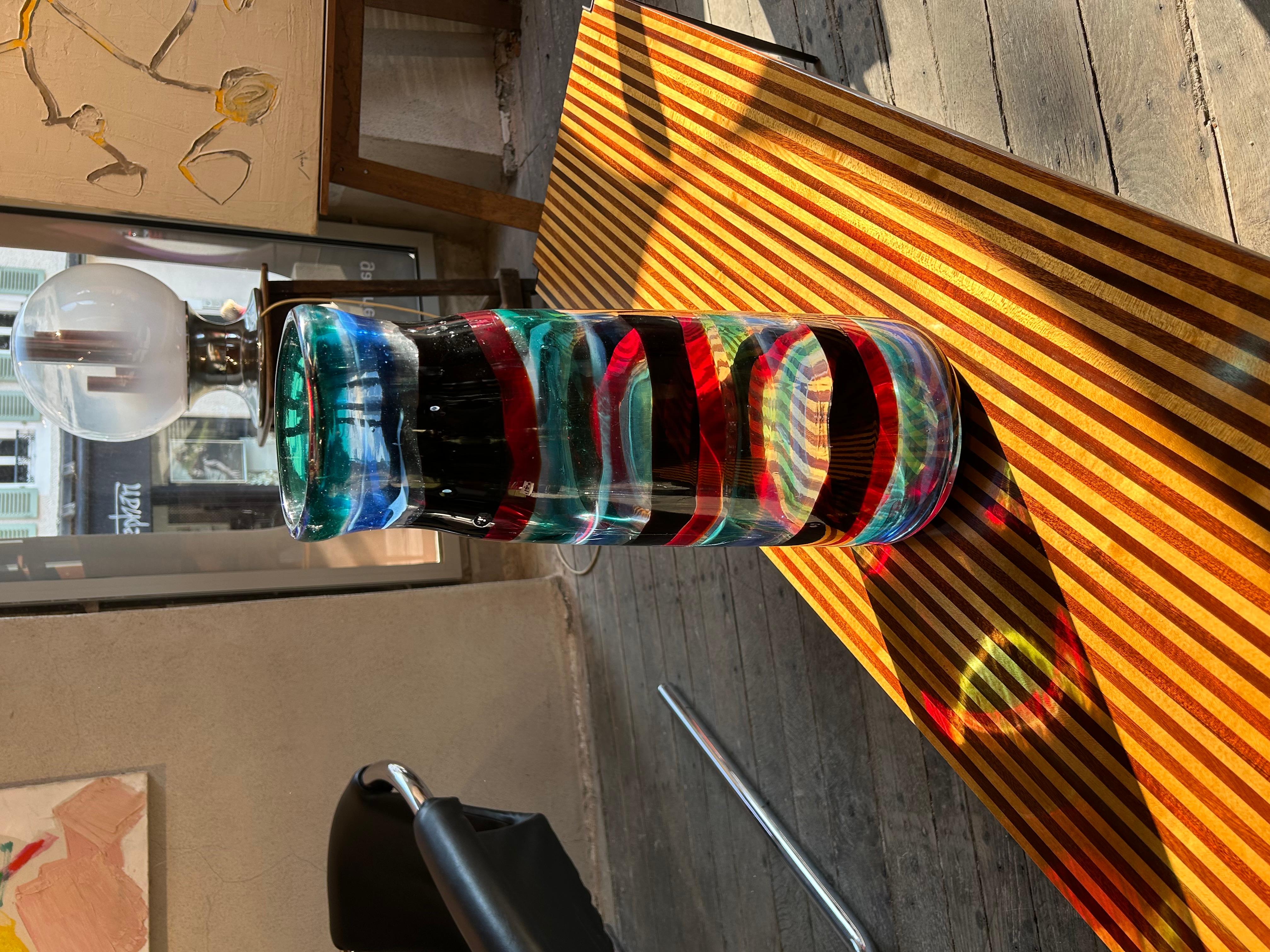 Fulvio Bianconi Rare vase monumental Fasce Orizzontali, modèle 3839 en vente 8