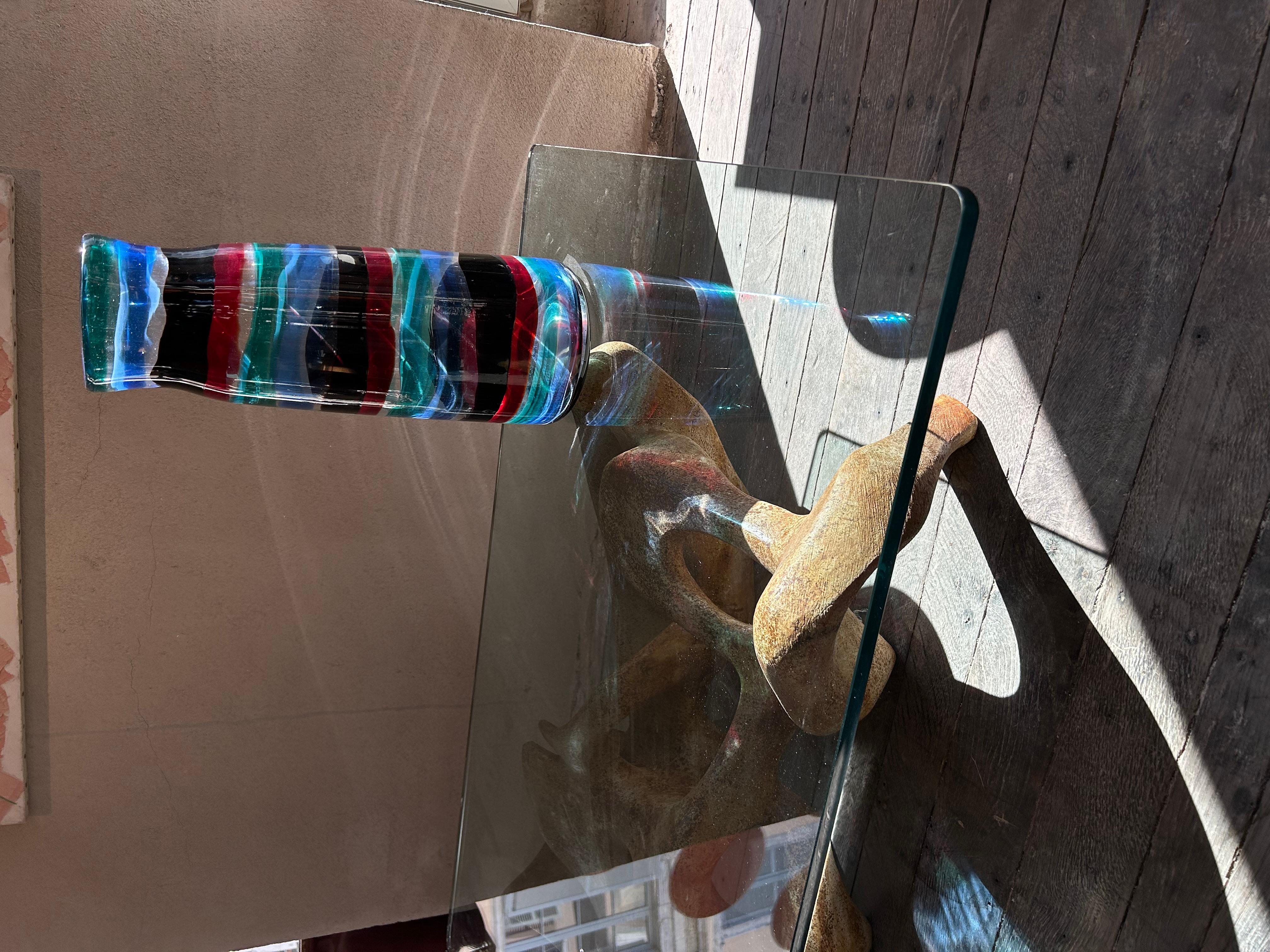 Fulvio Bianconi Rare Monumental Fasce Orizzontali vase, model 3839 Excellent état - En vente à PAU, FR