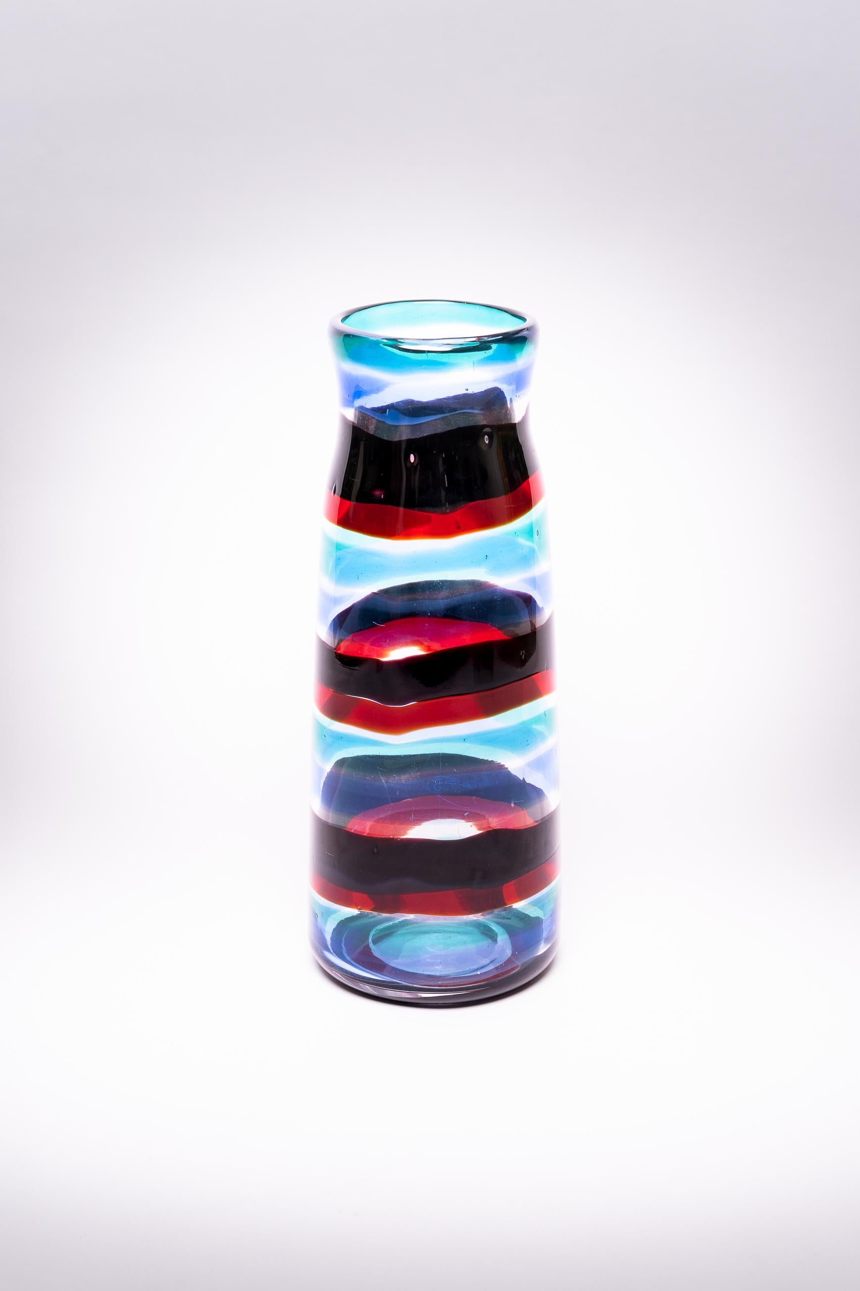 Fulvio Bianconi Rare vase monumental Fasce Orizzontali, modèle 3839 en vente 1