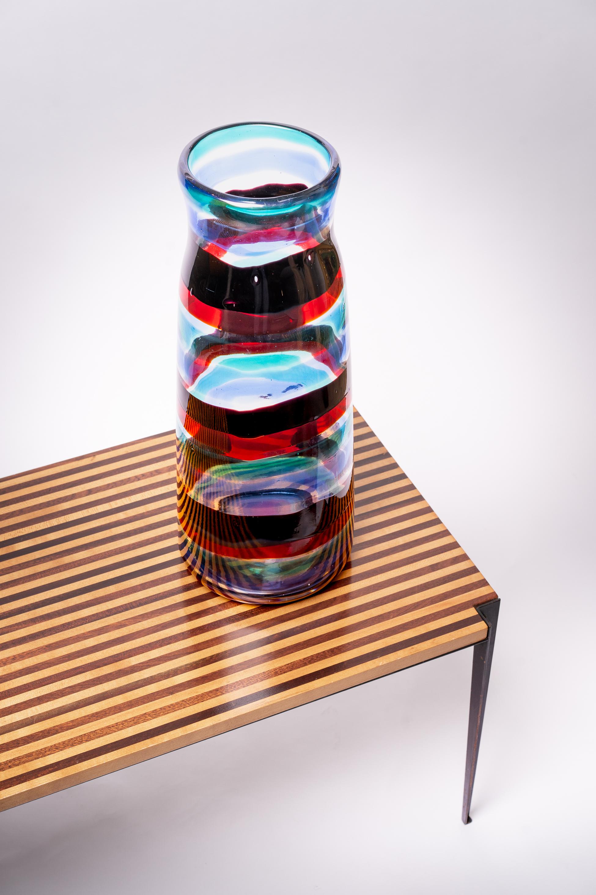 Fulvio Bianconi Rare vase monumental Fasce Orizzontali, modèle 3839 en vente 2
