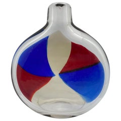 Fulvio Bianconi "Spicchi" Vase, Bottle, Model 4316, Acid Signature