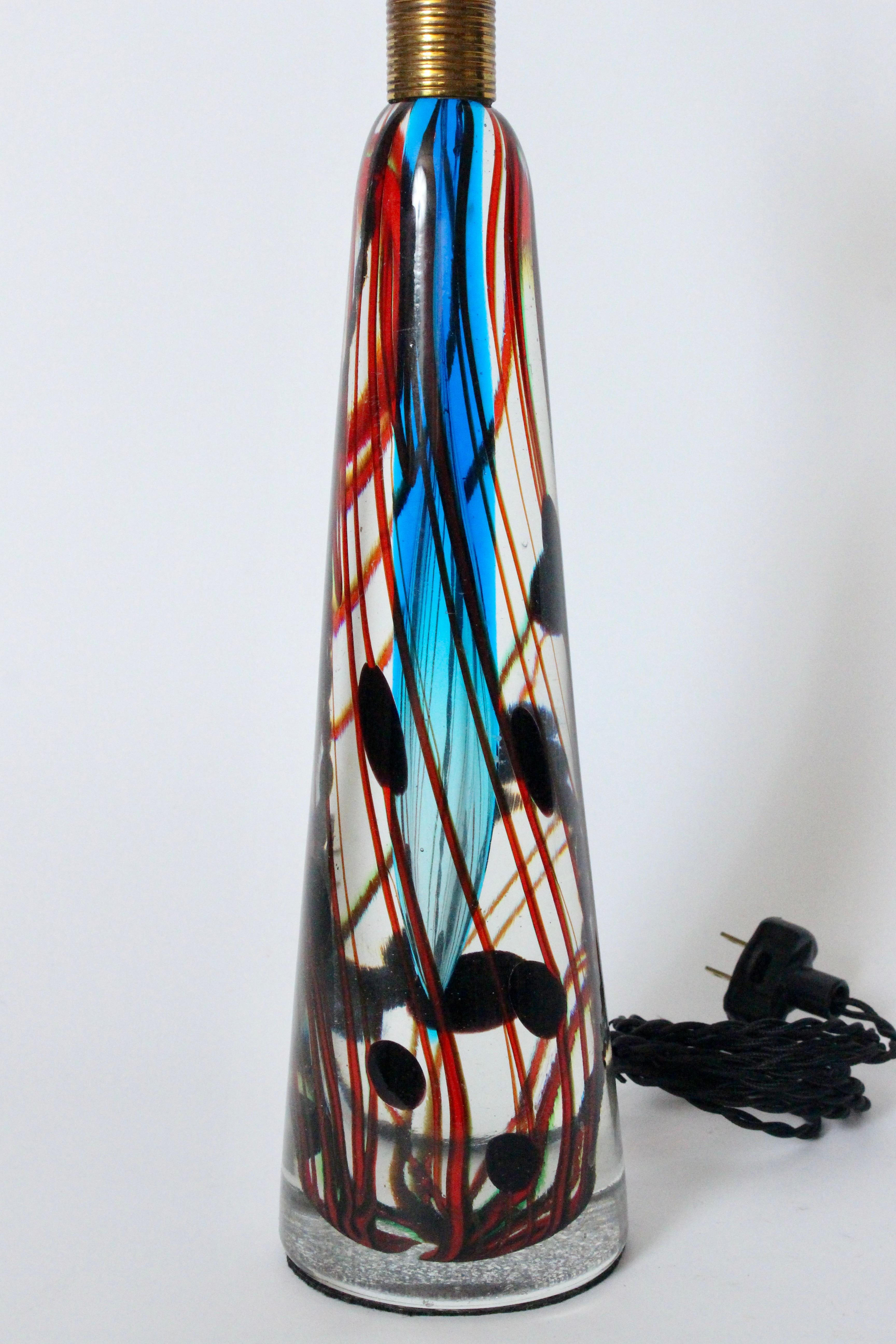 Verre d'art Lampe de table en verre de Murano de style Fulvio Bianconi à 