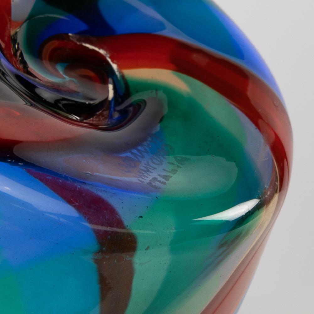 Fulvio Bianconi Twisted Canes Vase for Venini Murano Italia In Good Condition In Uccle, BE