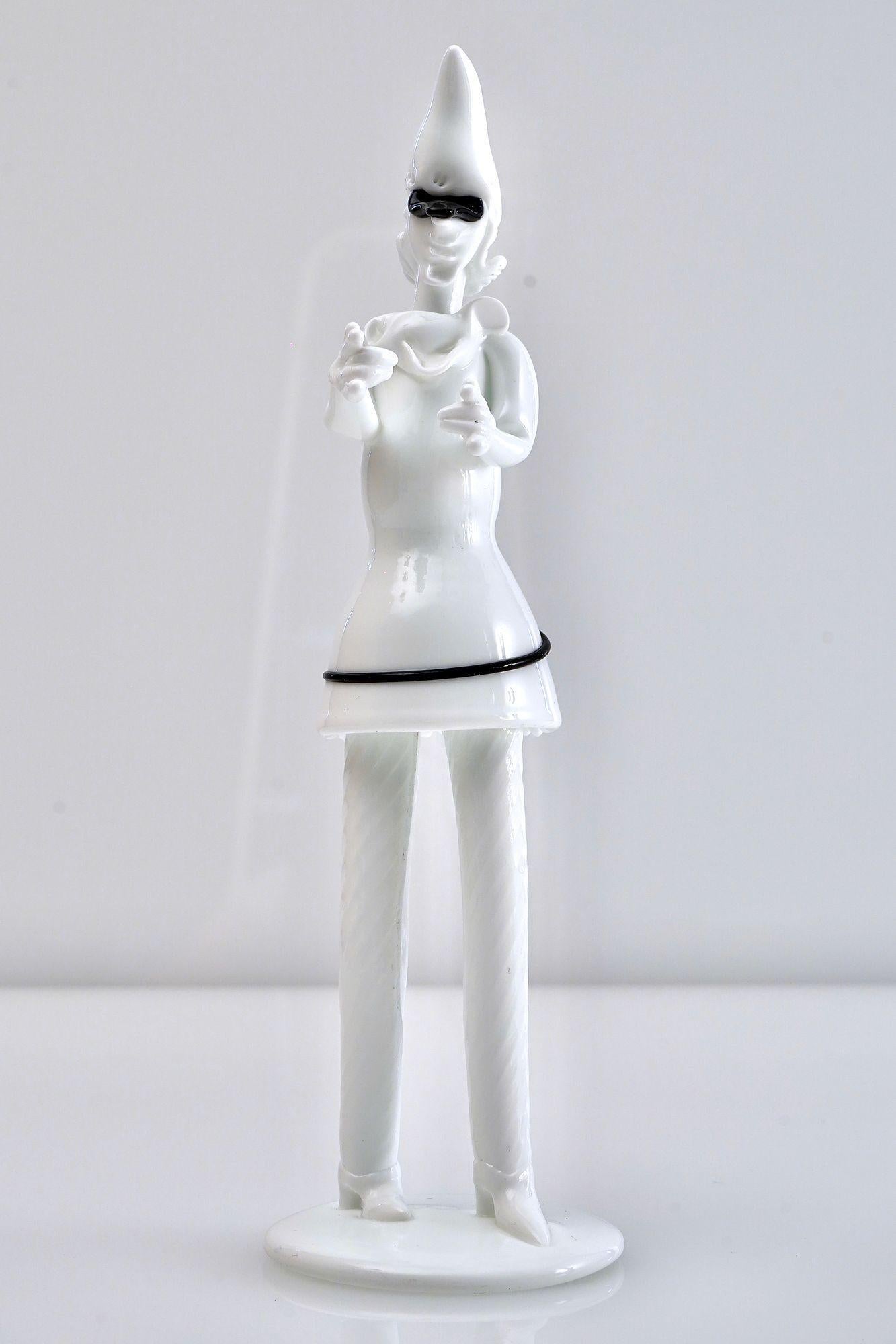 Fulvio Bianconi, Two Tiepoleschi Figurines, Pulcinella For Sale 4