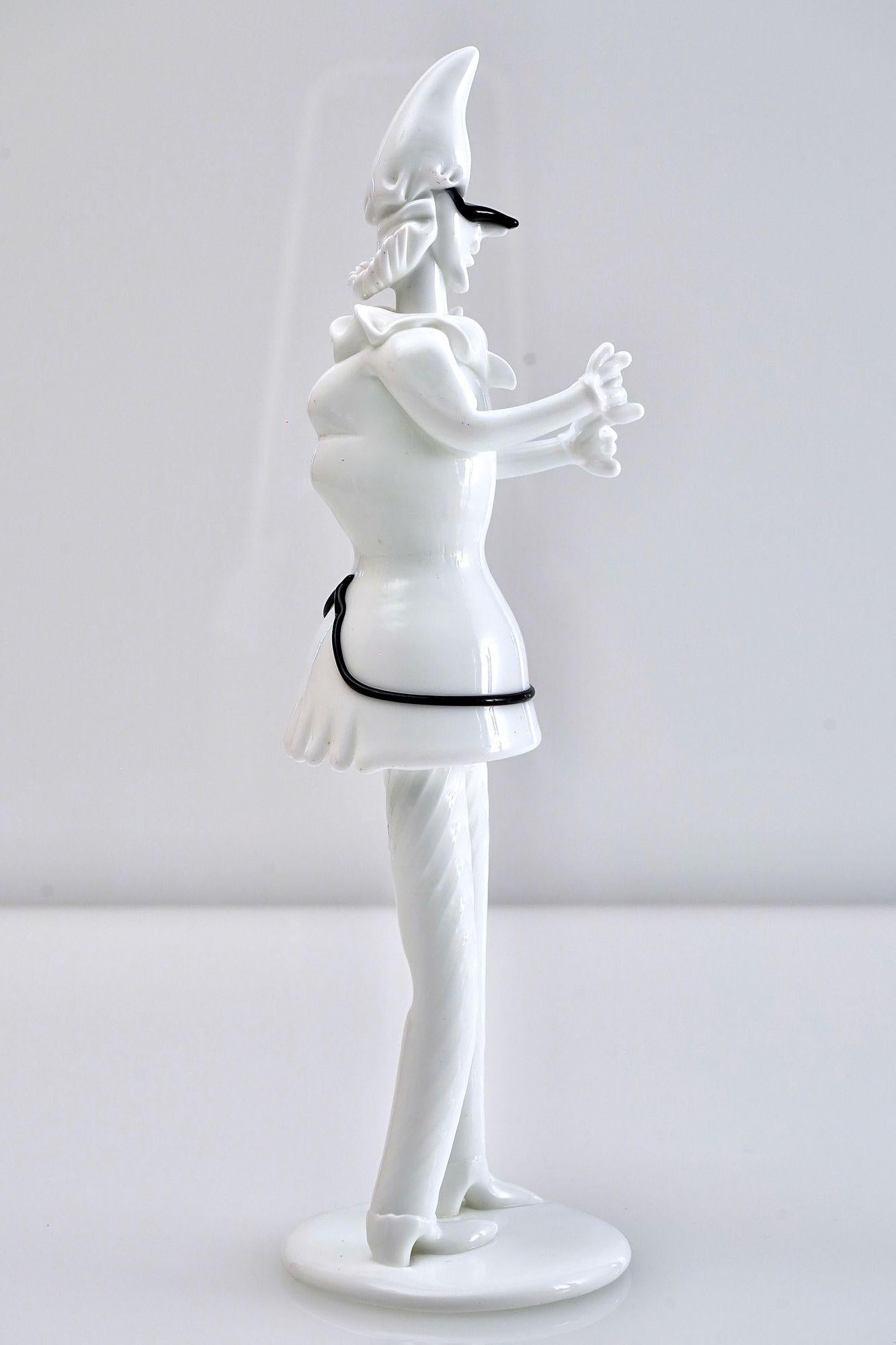 Fulvio Bianconi, Two Tiepoleschi Figurines, Pulcinella For Sale 7