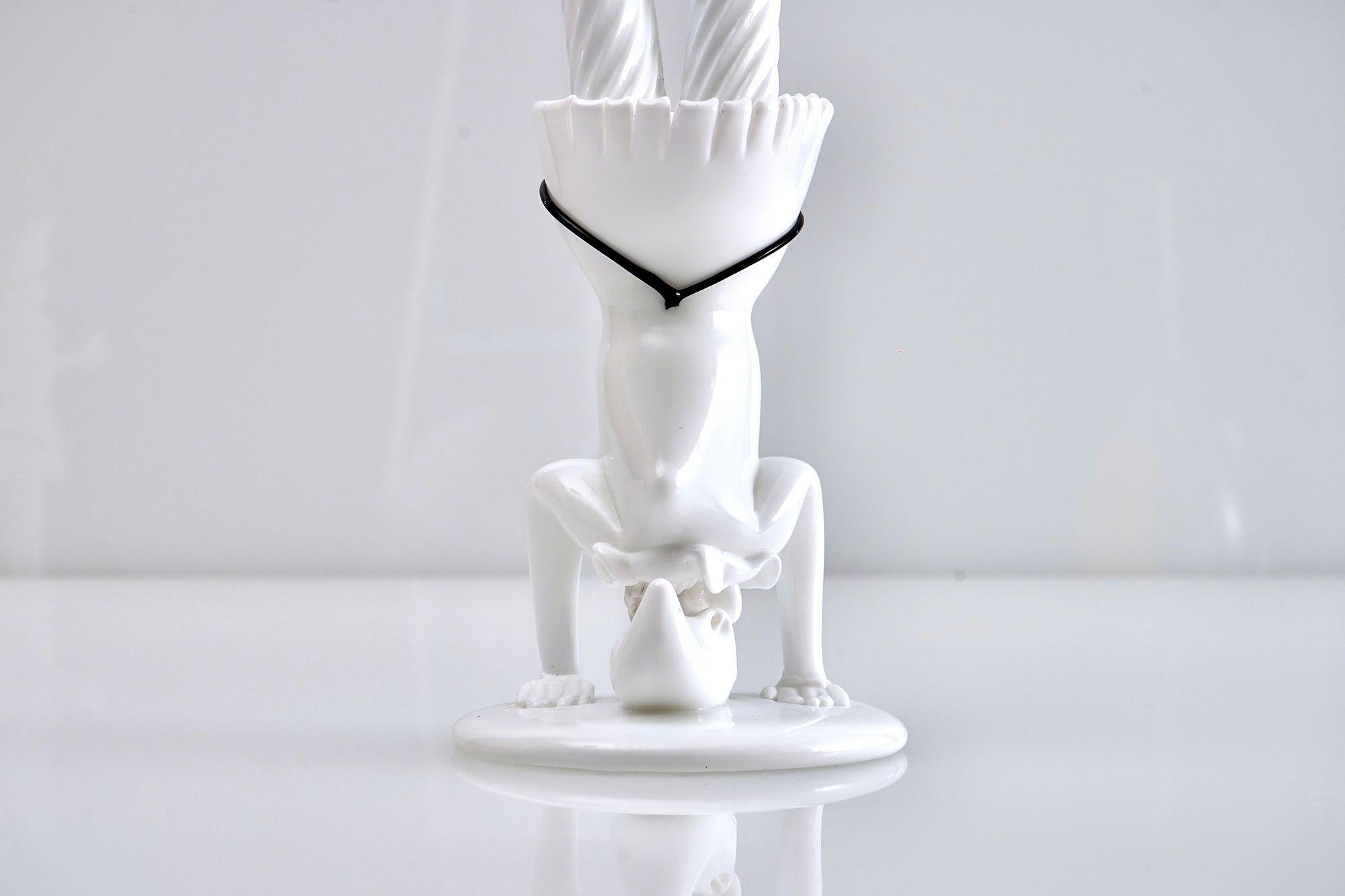 Fulvio Bianconi, Two Tiepoleschi Figurines, Pulcinella For Sale 9
